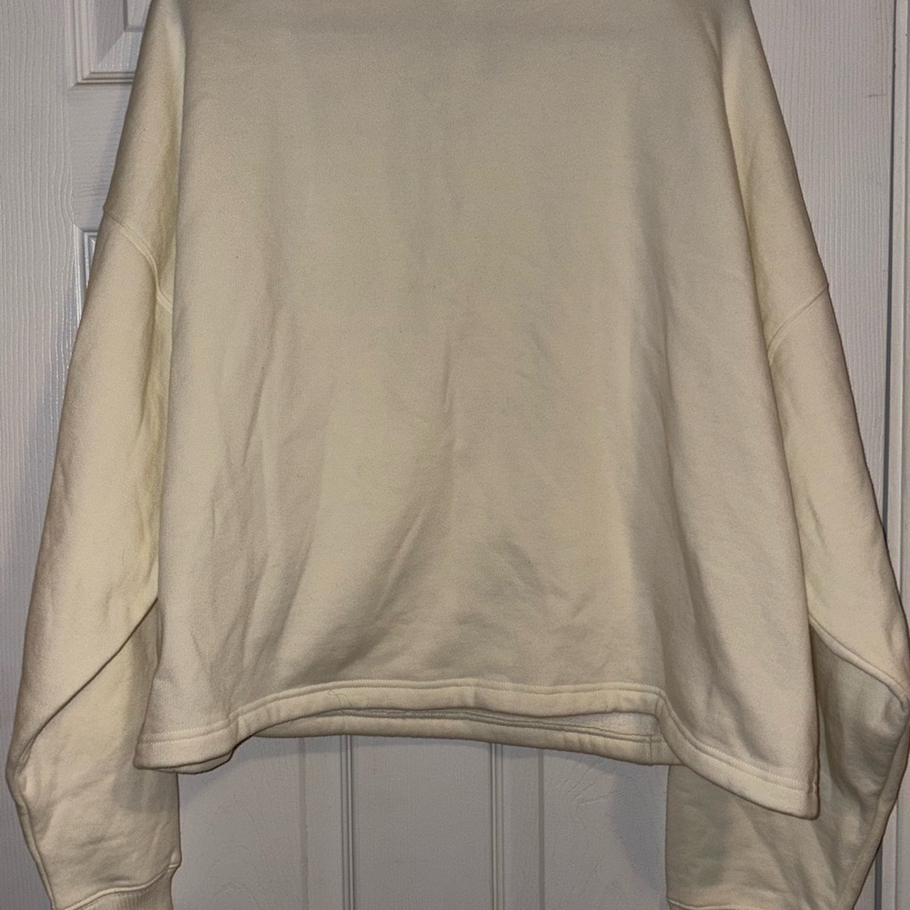 PINK By VS Cream Half-Zip Sweatshirt XXL - Picture 4 of 4